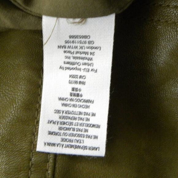 Free People Modern Femme Vegan Faux Suede Leather Mini Skirt Brown - Picture 9 of 9